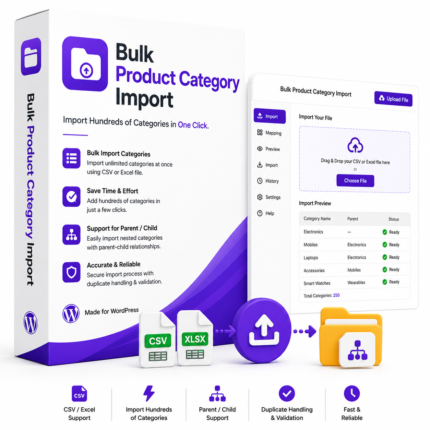 Bulk Product Category Import